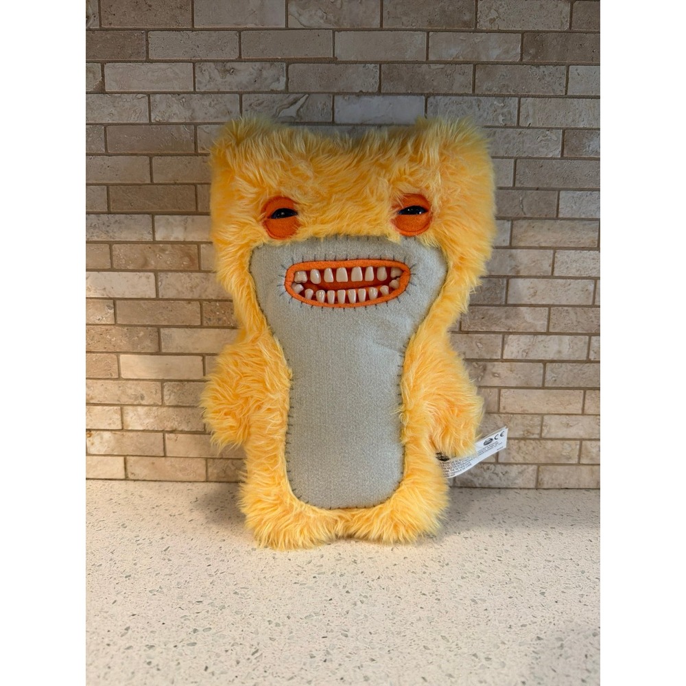 FUGGLER Funny Ugly Monster Yellow Plush Mischievous Creature 12" Spin Master